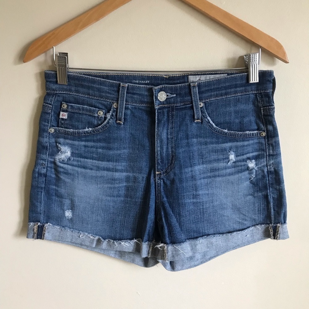 Ag Adriano Goldschmied Blue Jean Shorts